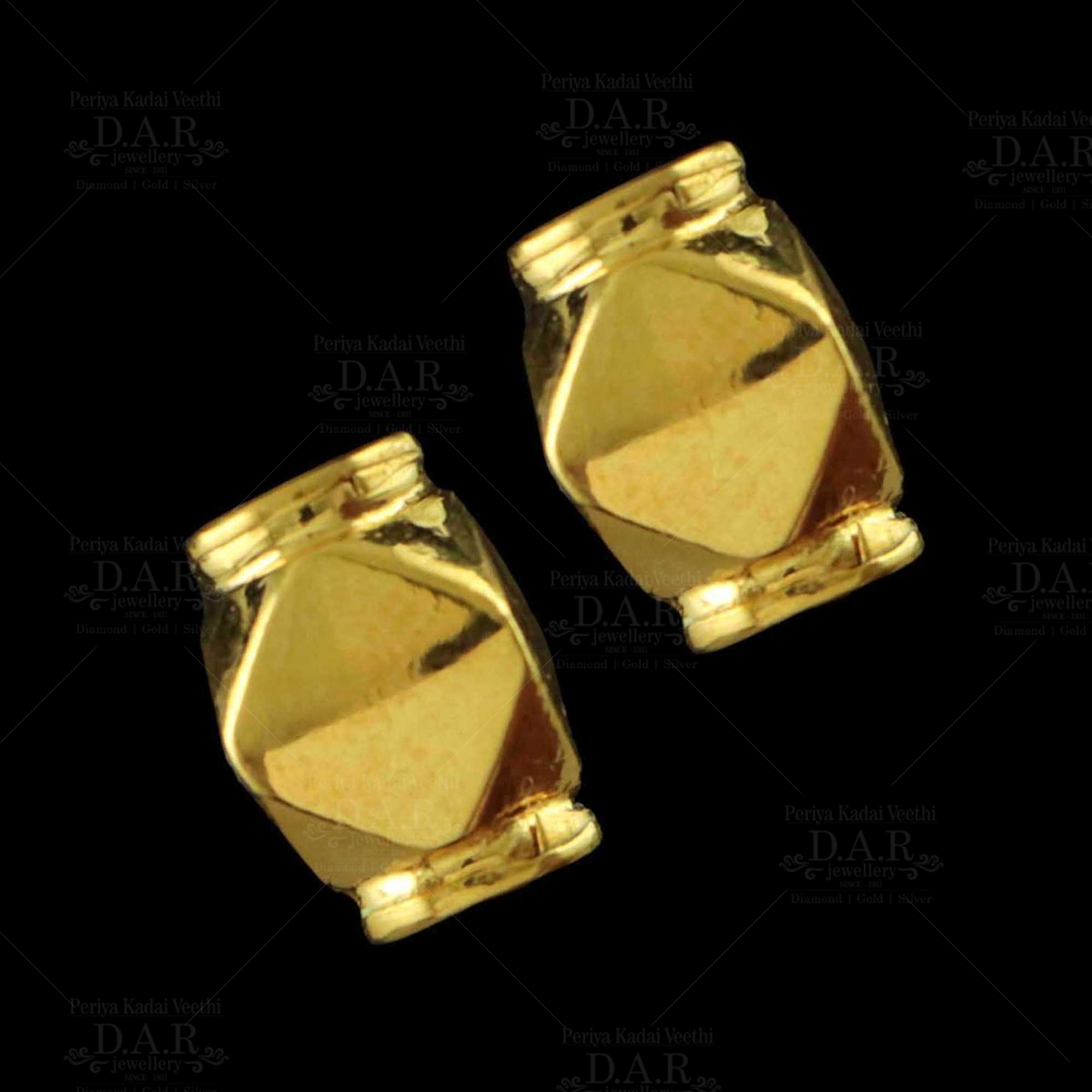 gold gundu earrings