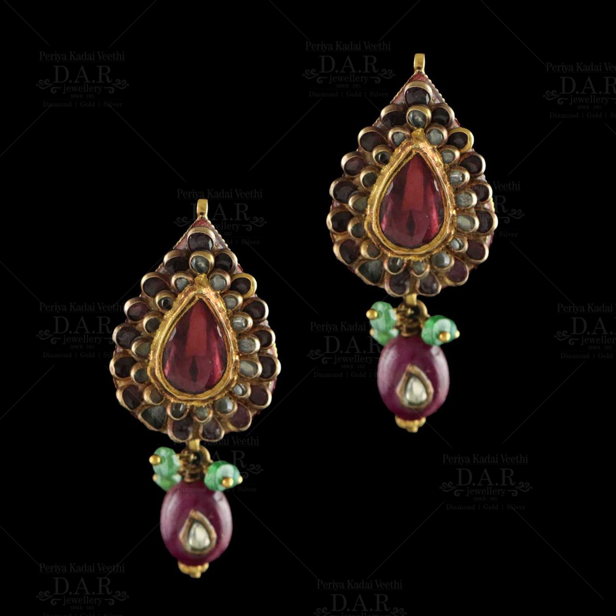 Rowena Earrings -- Antique Gold – Jennifer Behr LLC