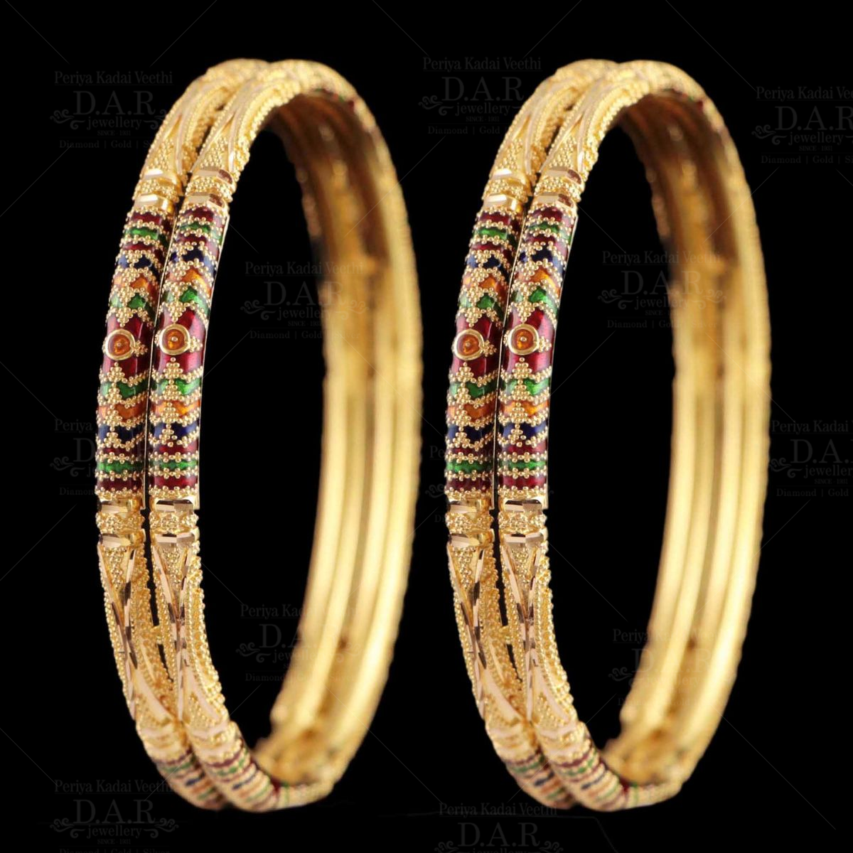 22 KT GOLD CALCUTTA BANGLE