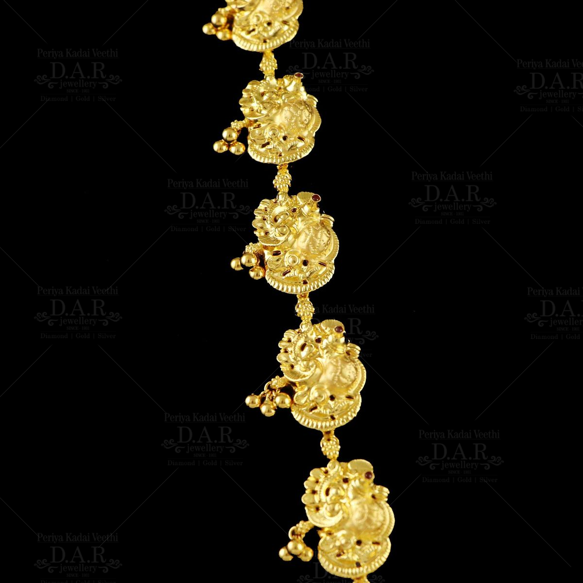 22K Gold Ear Chain / Martiz / (Matilu) - 1 Pair - 235-GEM399 in 4.300 Grams