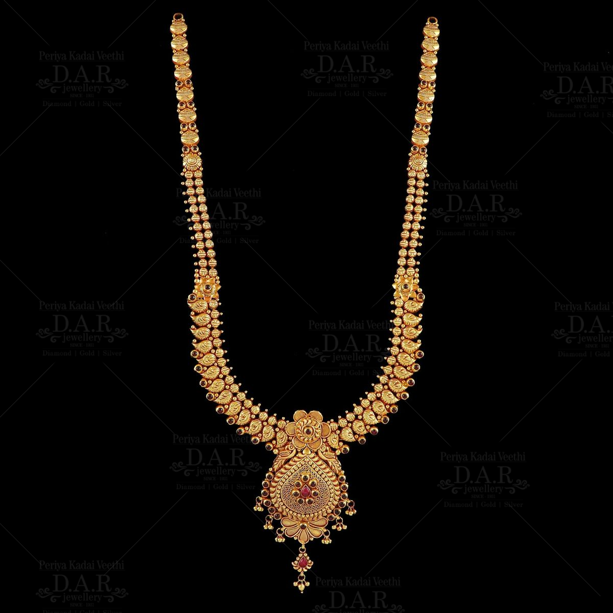 Antique haram designs in store gold with weight