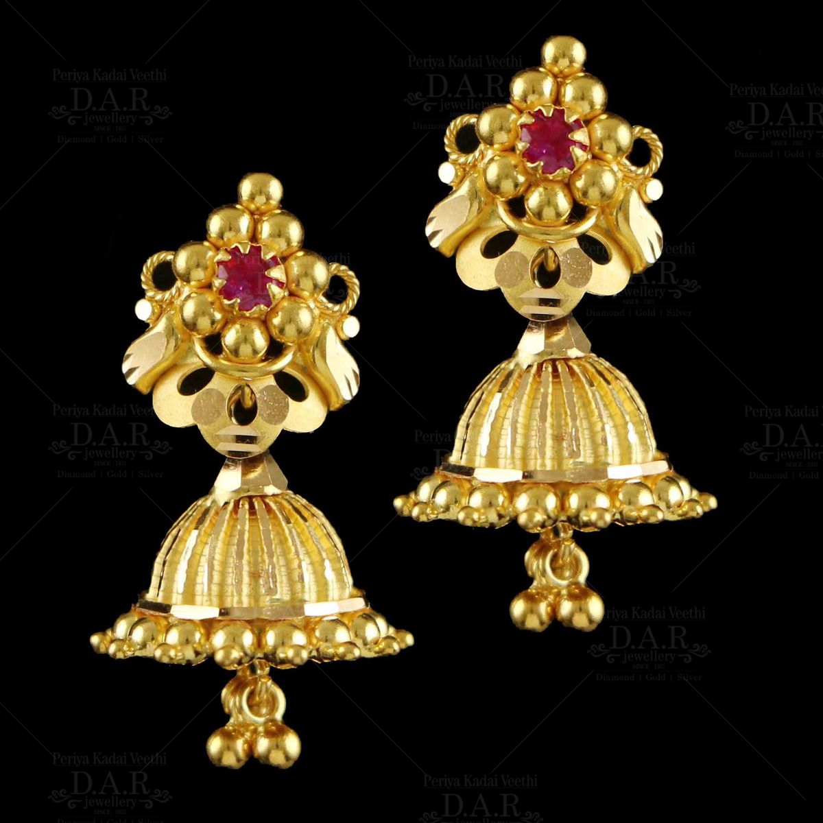 Buy PRS GOLD COVERING -Women's micro plated earring (jimiki) jhumkha at  Amazon.in