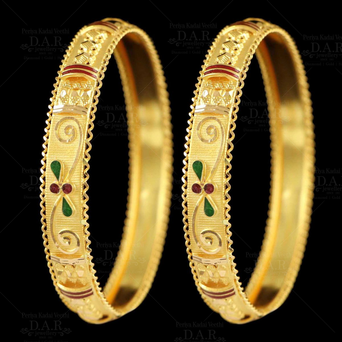 Side sale bangles gold