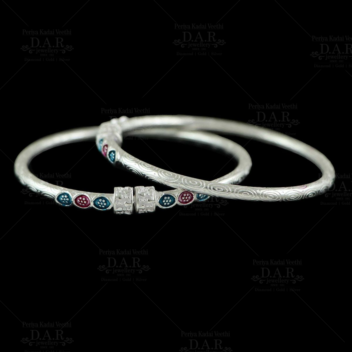 DAR Silver Women's Bangles Collection