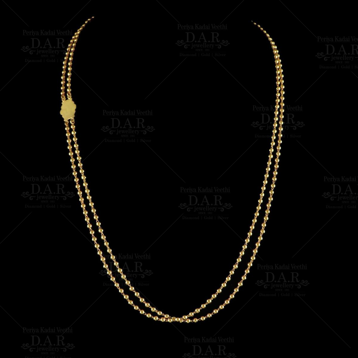 Pavalam with sale gold chain