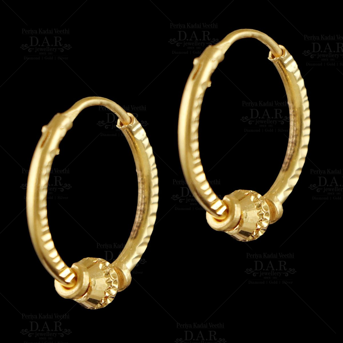 14K Yellow Gold Plain Huggie Hoop Earrings – By LG Jewels LLC