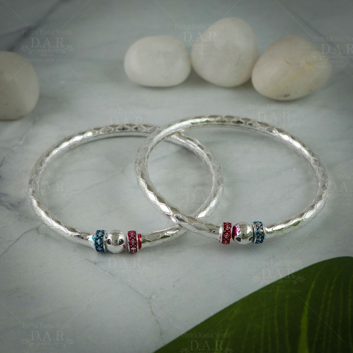 DAR Silver Women's Bangles Collection