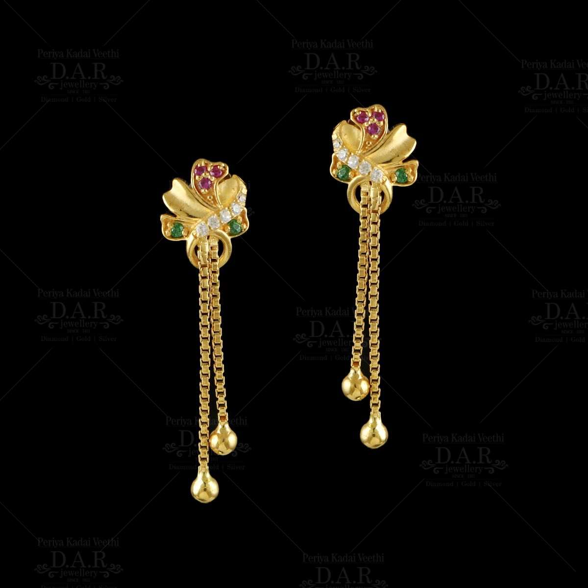 Vintage rose pink 14k 585 gold earrings vec081 alexandrite ruby emerald  sapphire ...