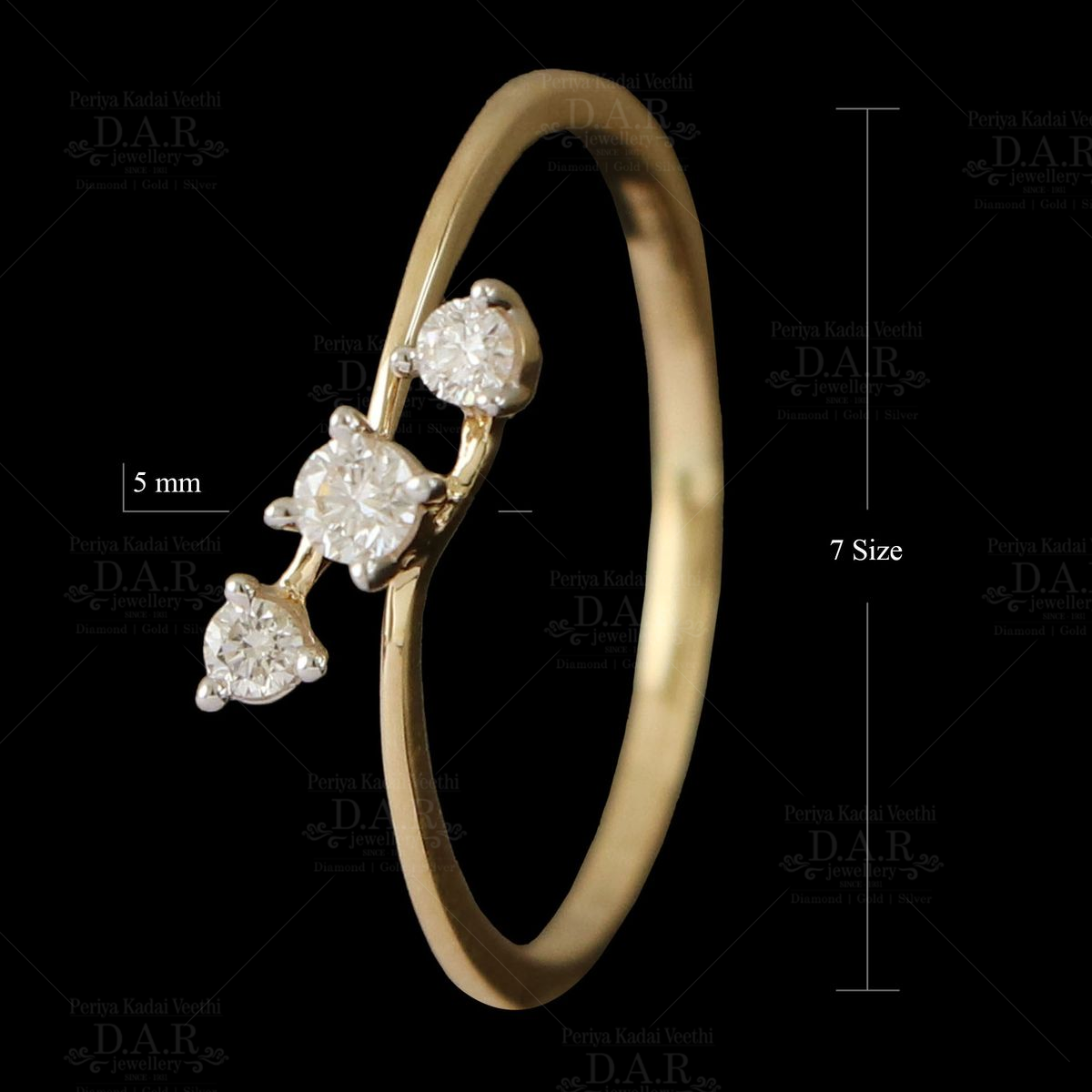 gold diamond rings for girls