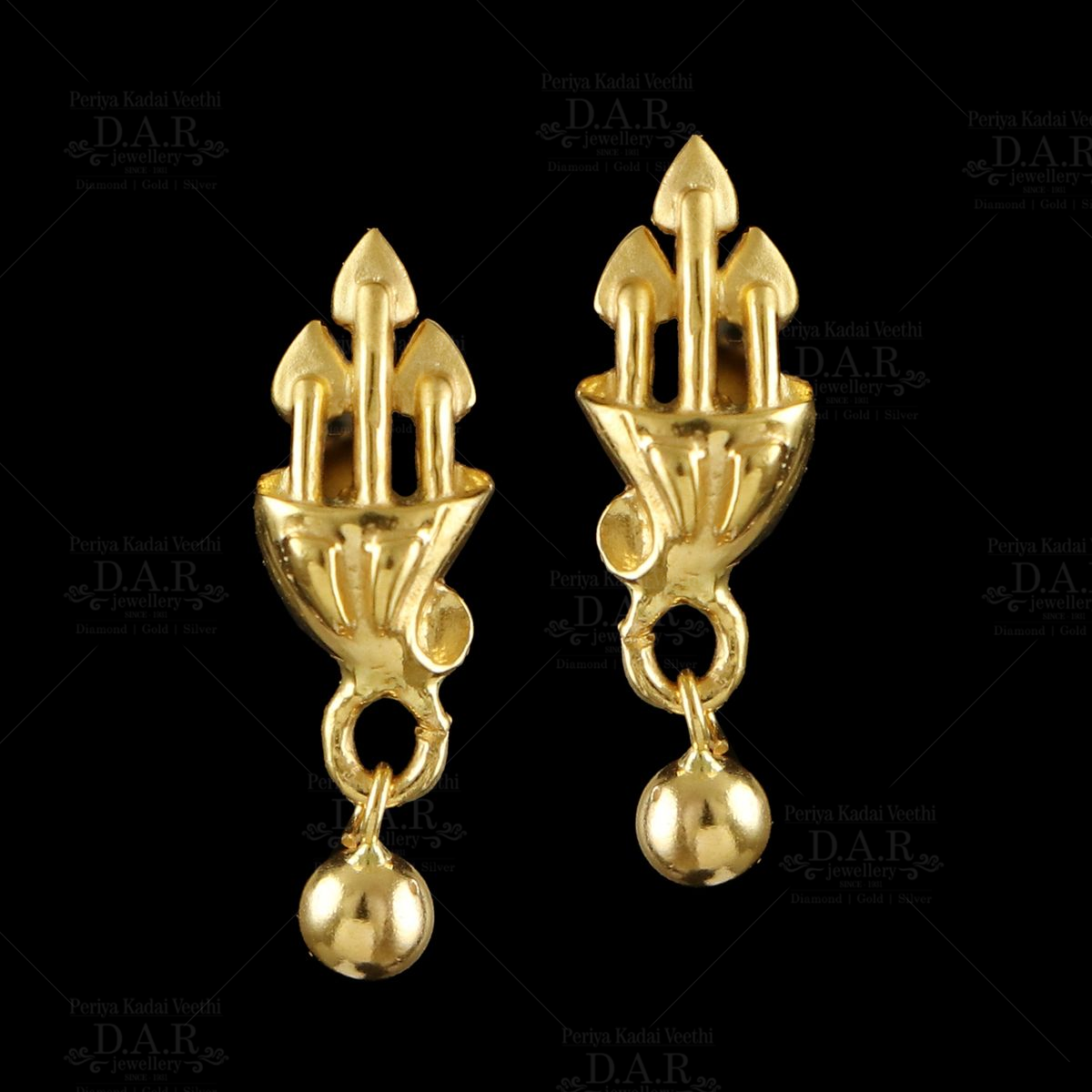 Buy Accessher Trishul Dangle Earrings Oxidised Silver and gold Dual Plating  For women | Navratri Jewellery | at Amazon.in