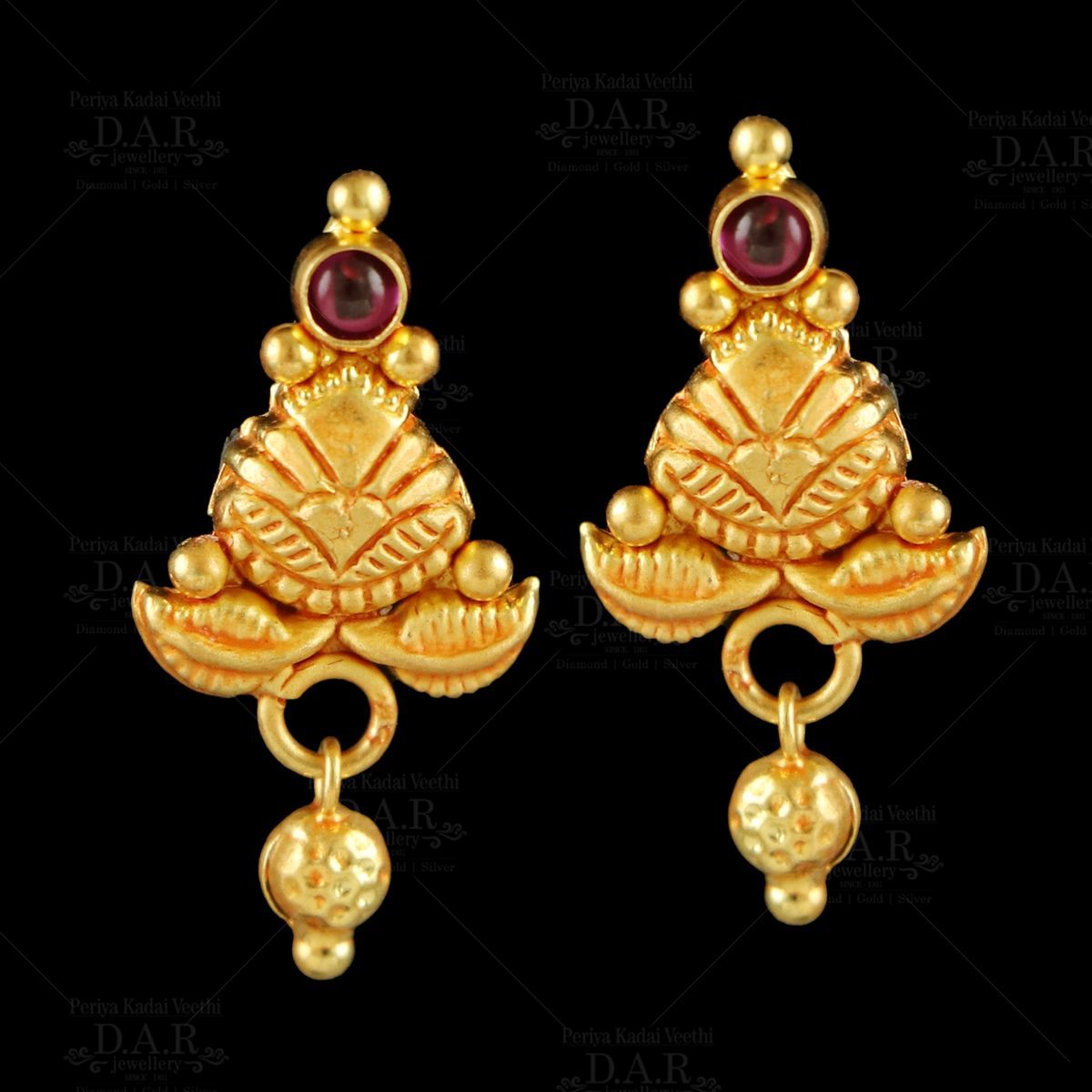 Buy Impon Gold Earring Design Ad Stone Gold Plated Earring Design for Ladies