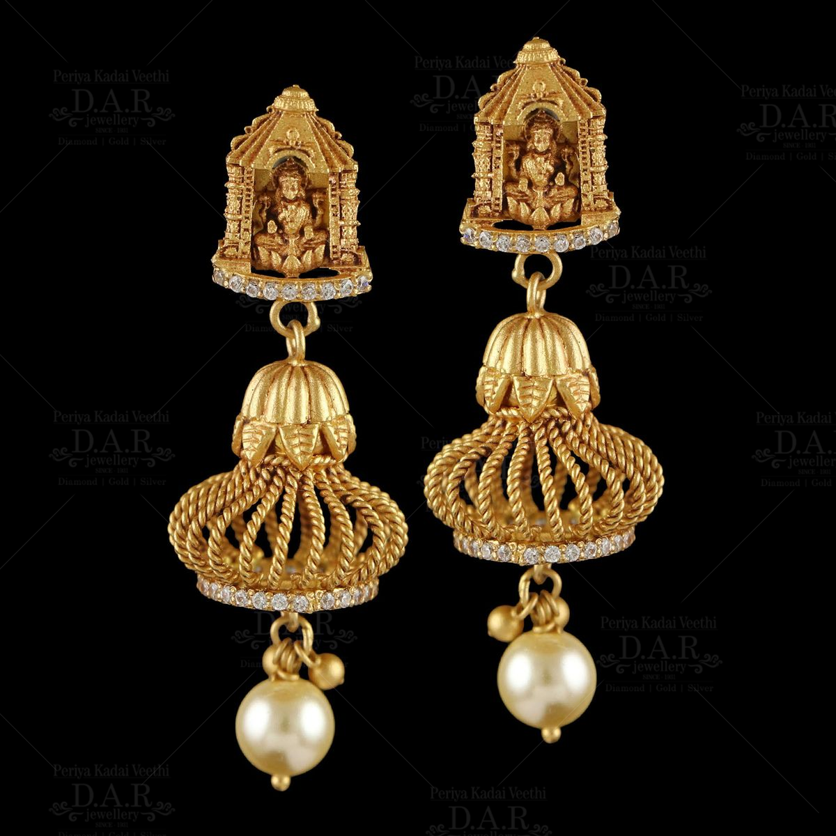 SAMAR 1 Gram Gold Essential Earrings & Studs Bali Round Pendants & Lockets  Tops Top Earring