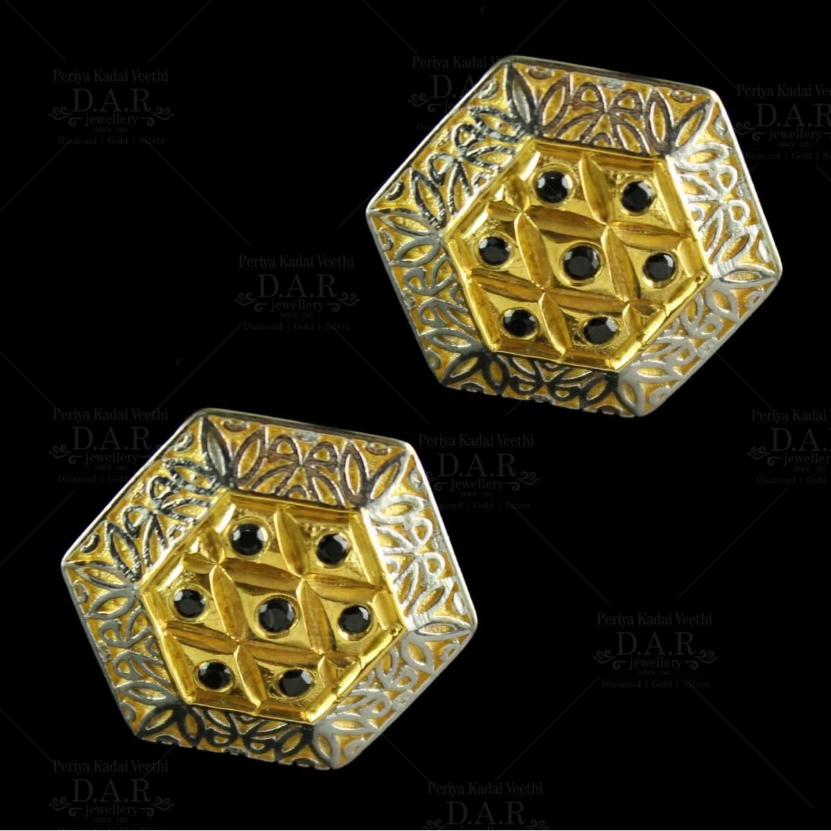 White Zircon Stud Earrings in 14kt Yellow Gold | Burton's – Burton's Gems  and Opals