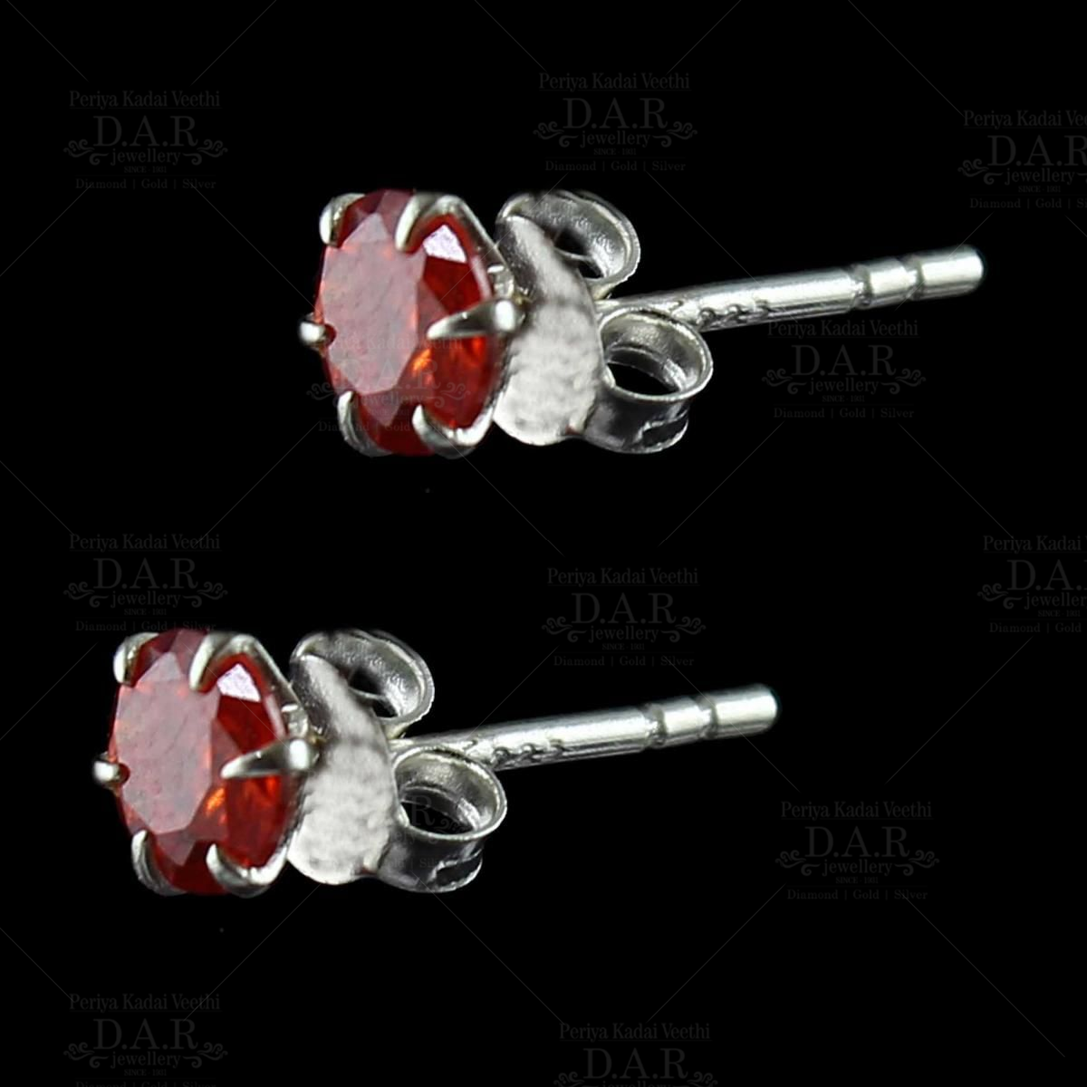 Shop Rubans Rose Gold Plated Handcrafted Zircon Stone Stud Earrings Online  at Rubans