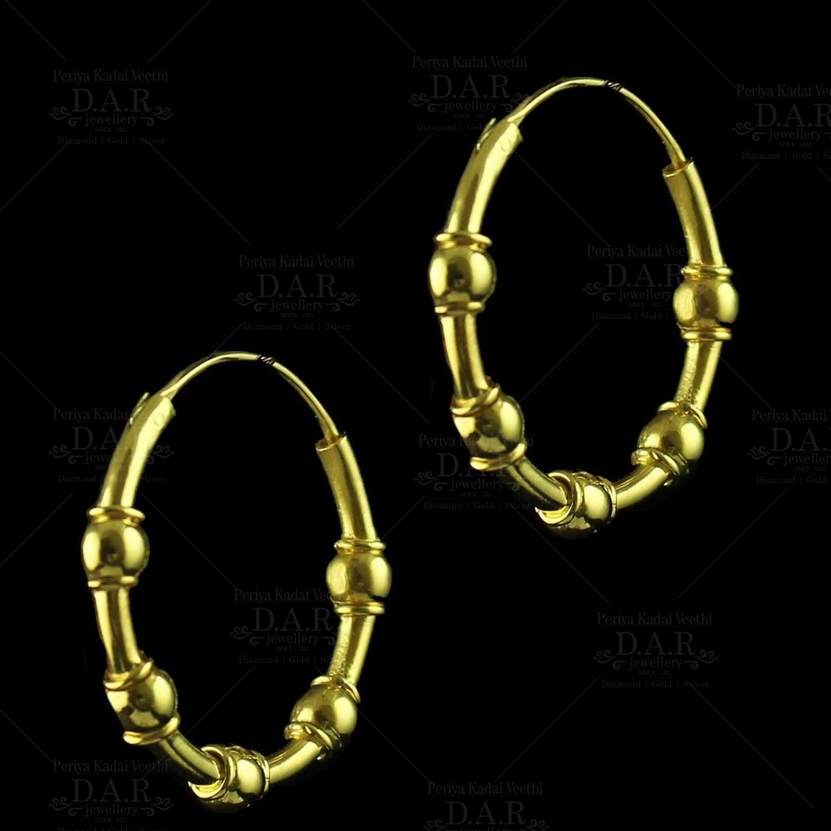 22 carat Gold Bali Earring - £185.00 (SKU:47701)