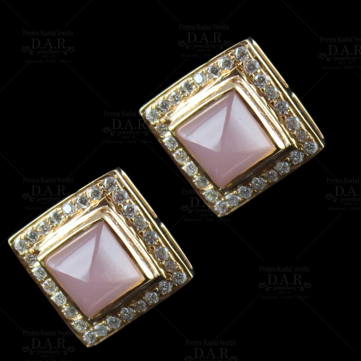 Zircon Stone Classic Gold Hoop Earrings For Office Wear ER3684