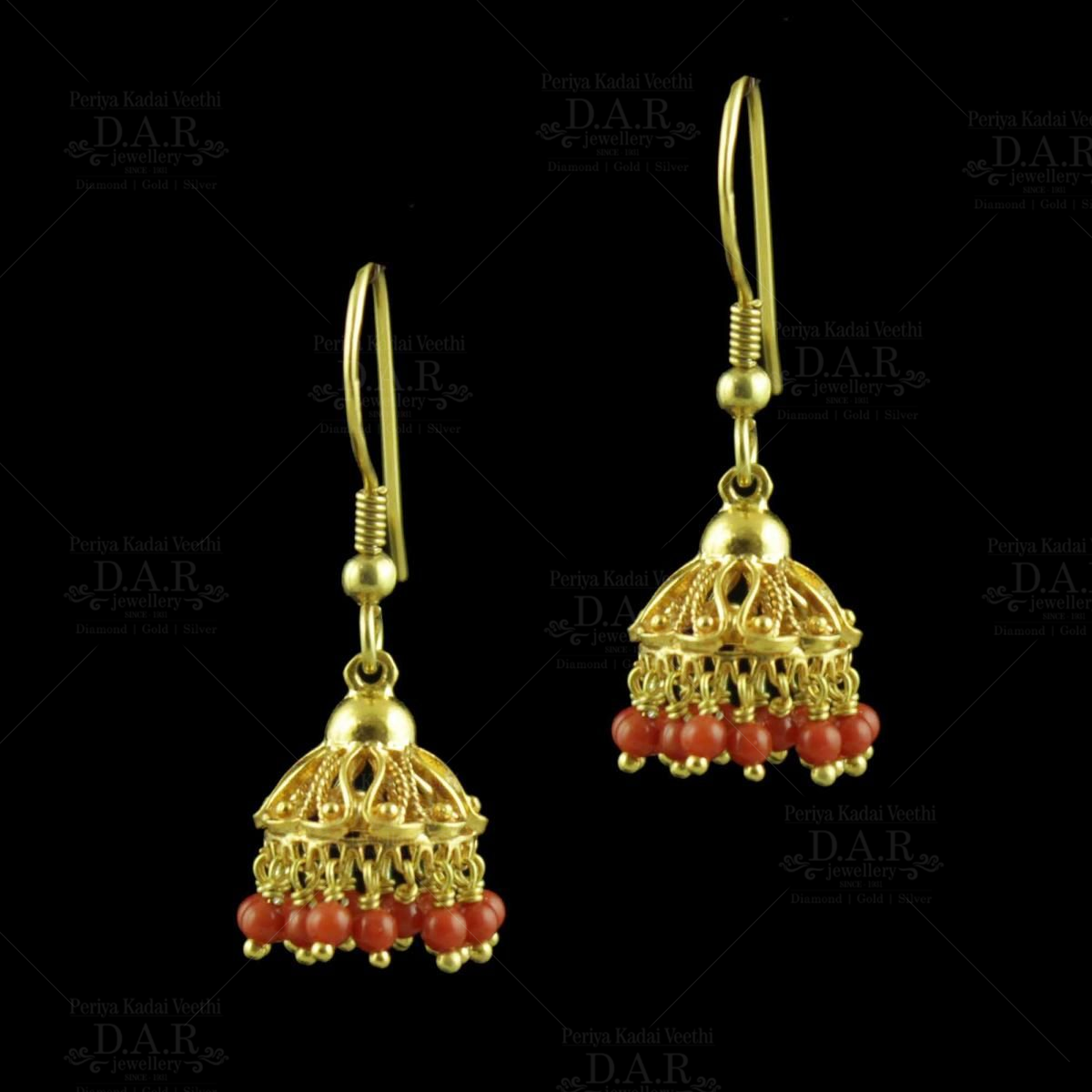 Buy Gold Color Hanging Model Fancy Party wear Earring for women at Amazon.in