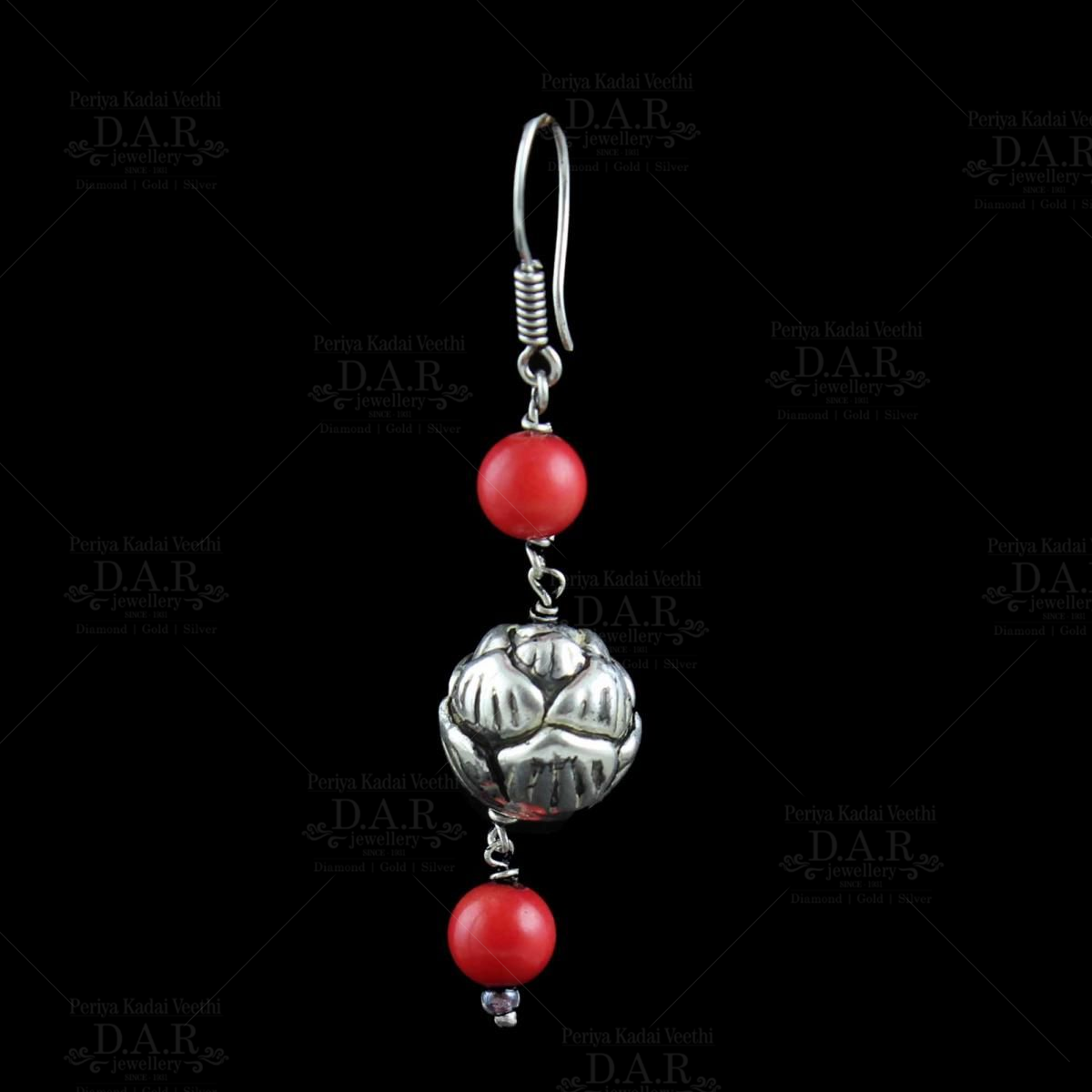 Amazon.com: Sterling Silver Reconstituted Red Coral Dangle Earrings:  Clothing, Shoes & Jewelry