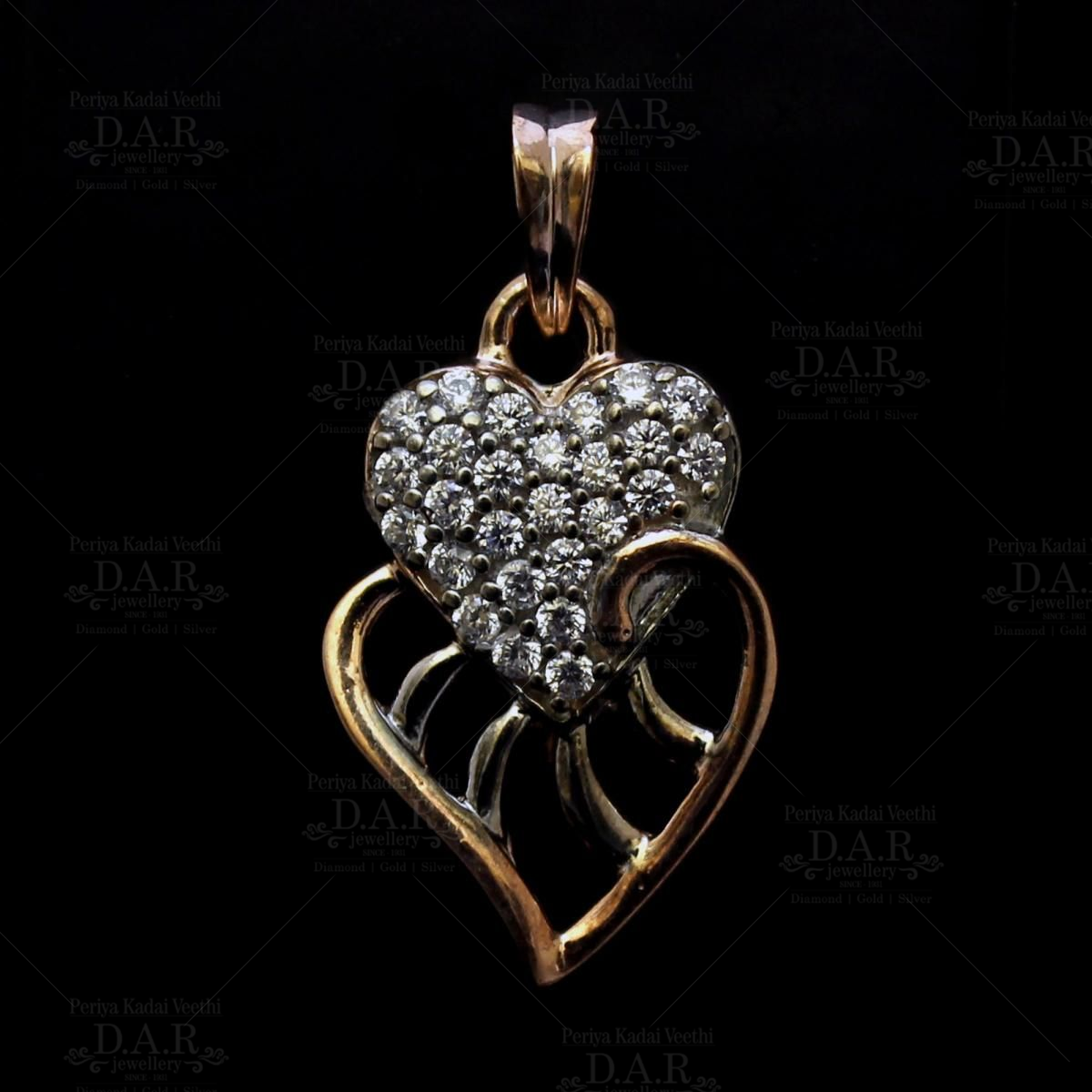 Cz on sale pendants gold