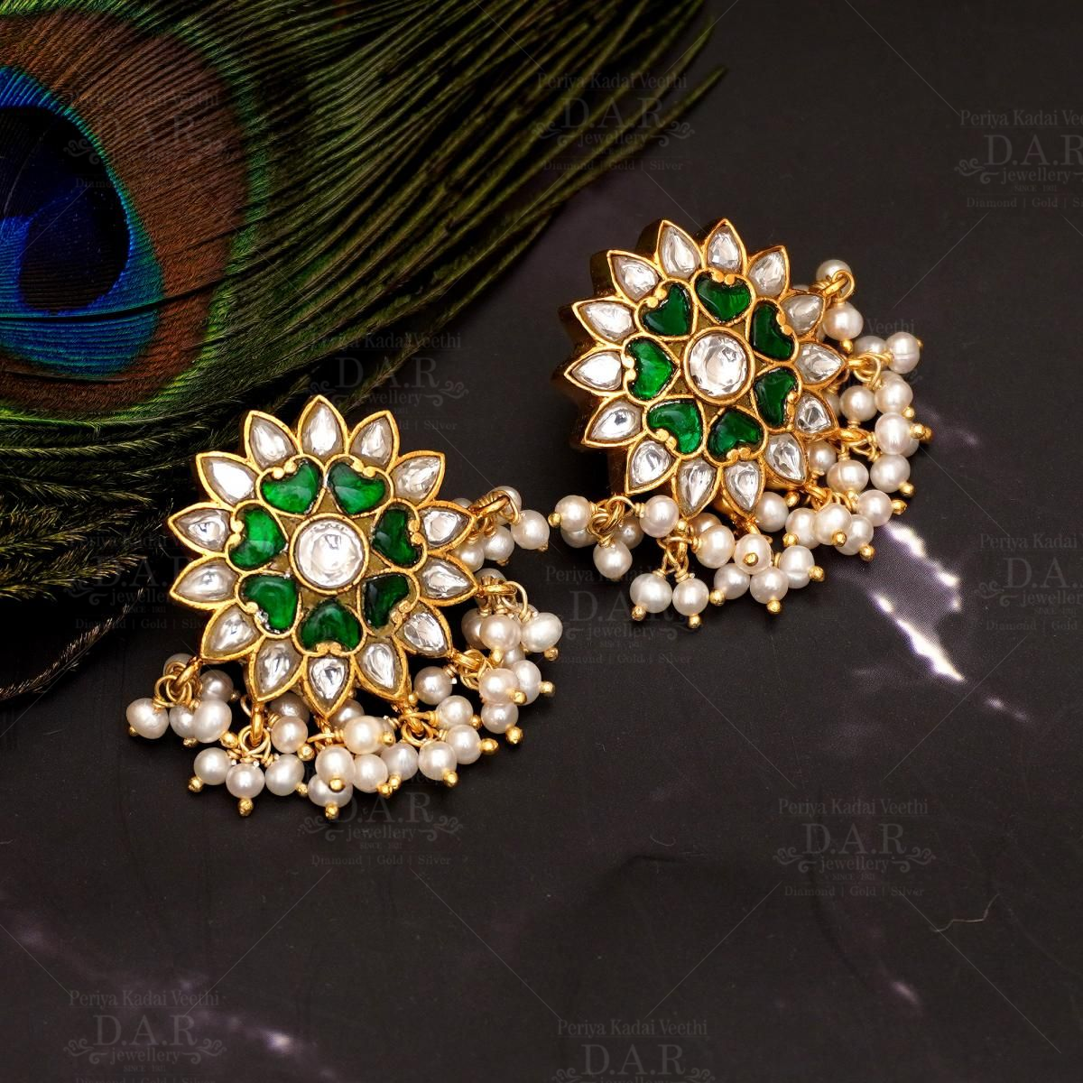 Buy Big Uncut Kundan Polki Silver Earrings,sabyasachi Jewelry,kundan  Earrings,polki Earrings,jadau Jhumka,kundan Jewelry, Bridal Online in India  - Etsy