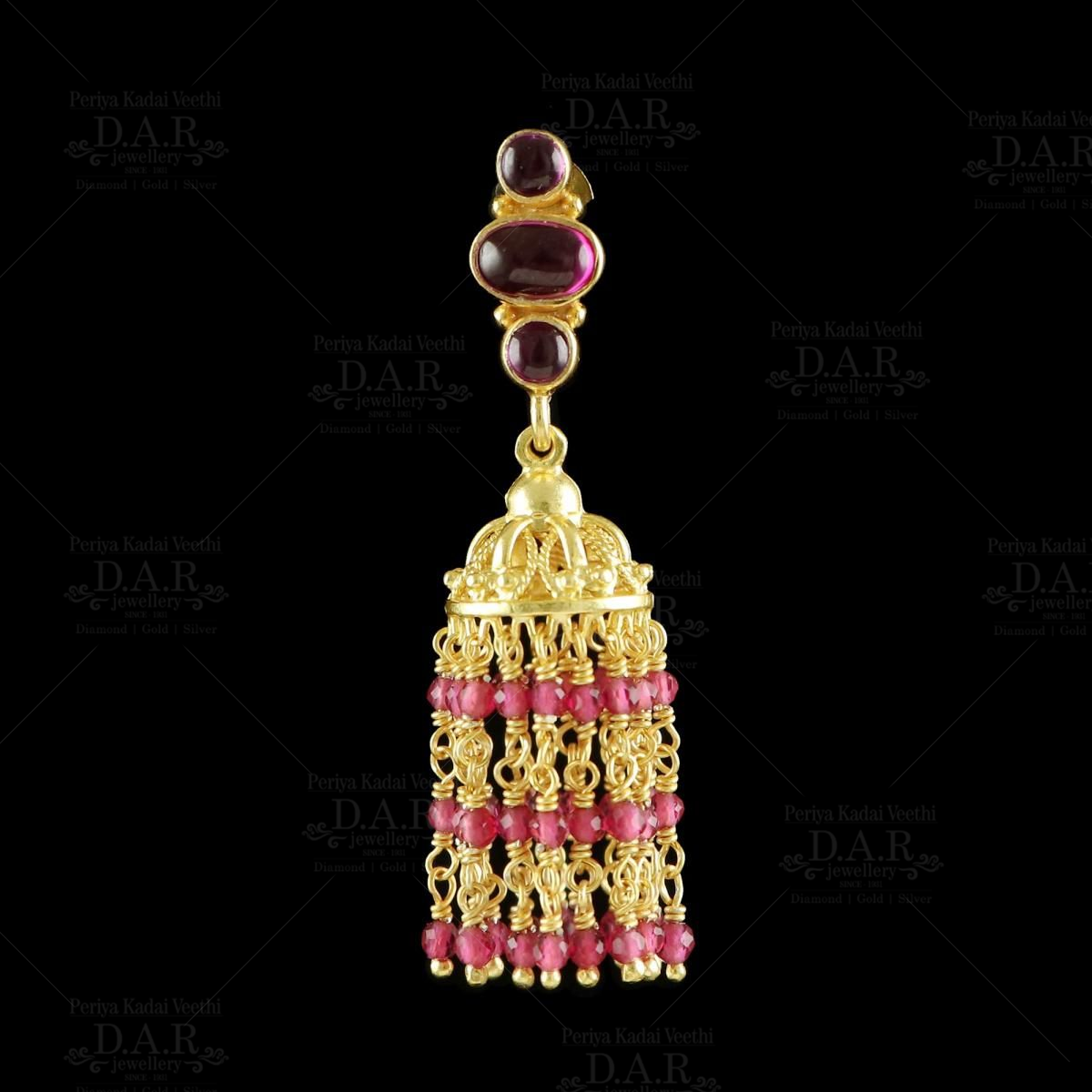 Buy 22 kt semi precious buttalu Hangings 74VI6620 Online from VaibHav  Jewellers