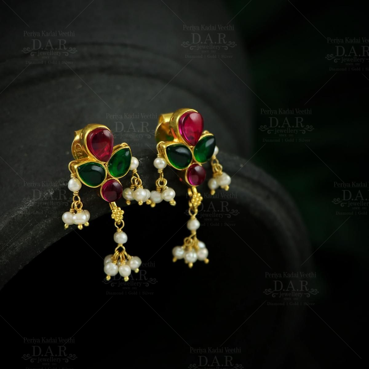 Green Stone Earrings – Pink Box Jewels