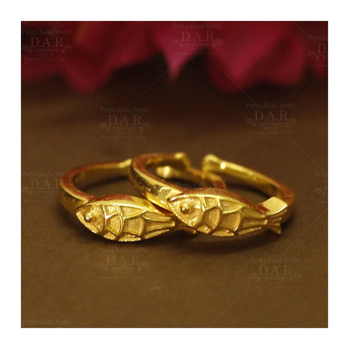 Gold plated deals silver toe rings