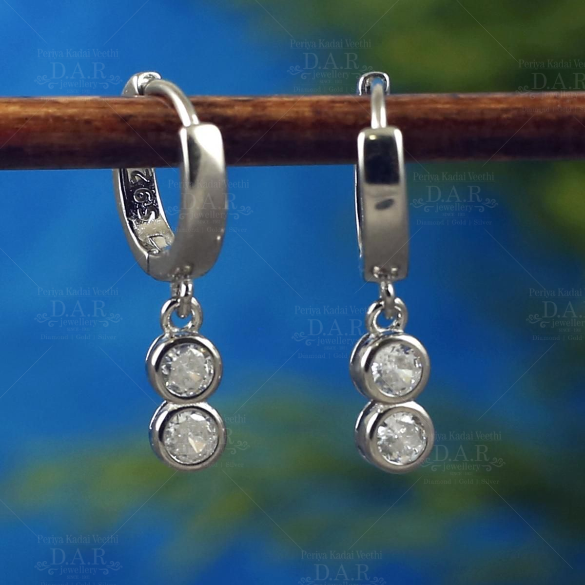 Burnished Silver Bali Earrings-ERMX009 - Rinayra Jewels - 3393529